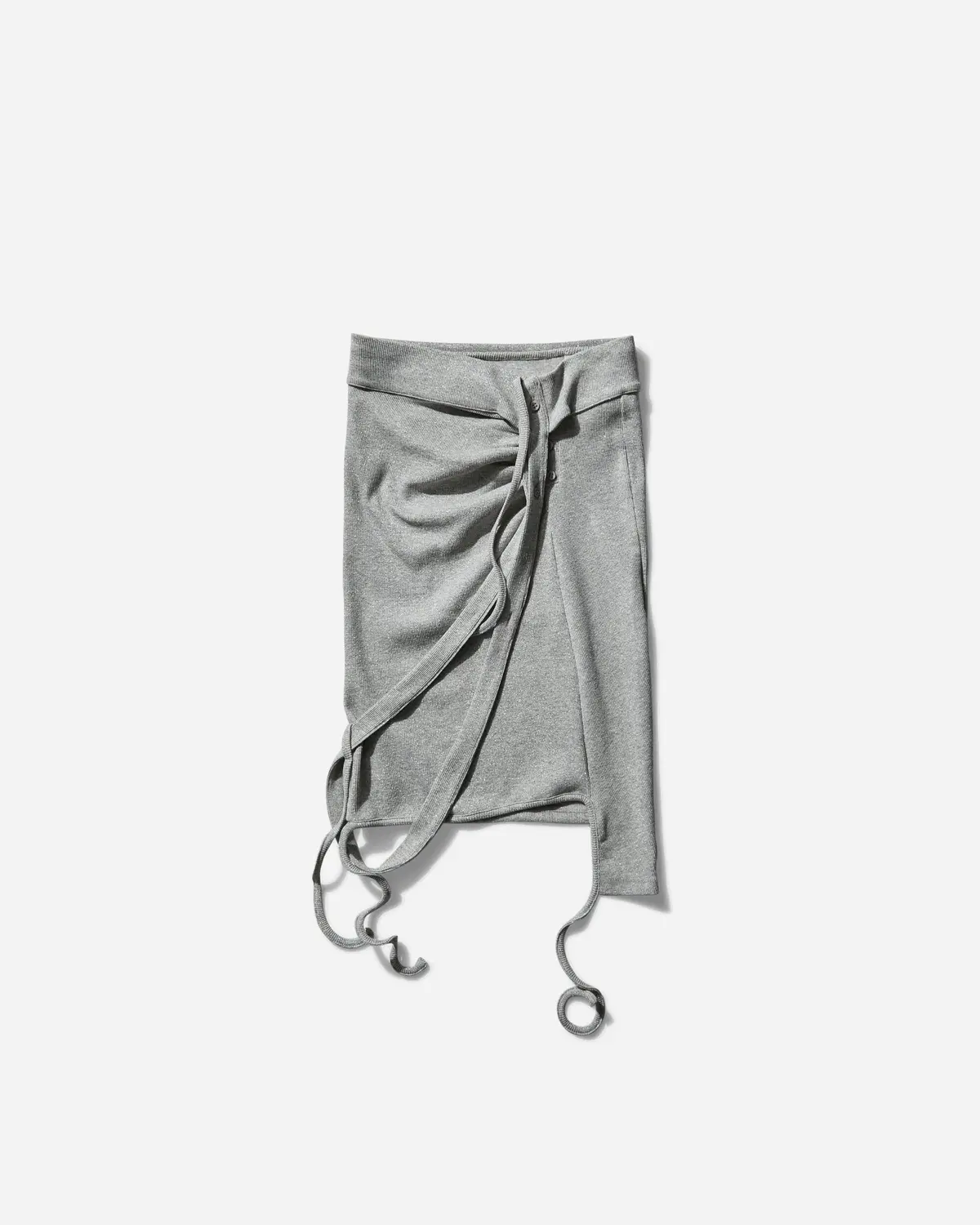 Women's Rib Skirt Silver Melange 1
