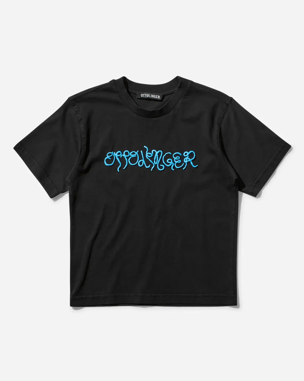 Women's Fitted Puffy Logo T-Shirt Black Wash 1