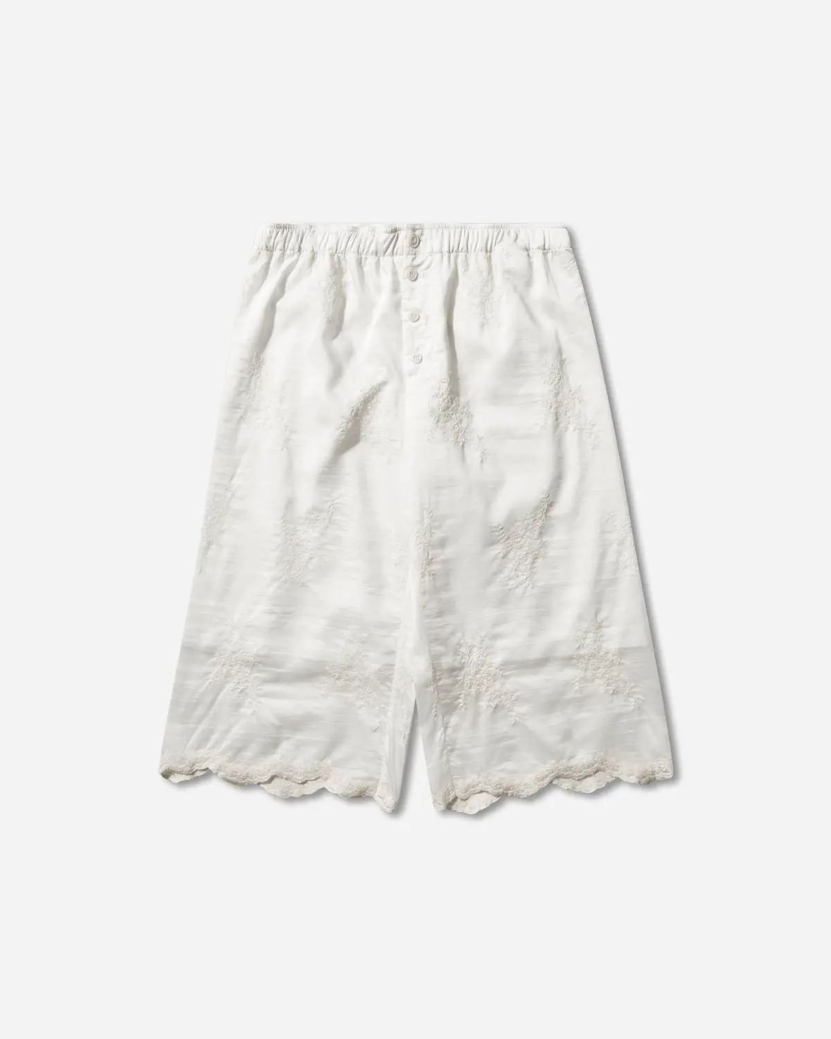 Women's Frill Shorts Ivory 1