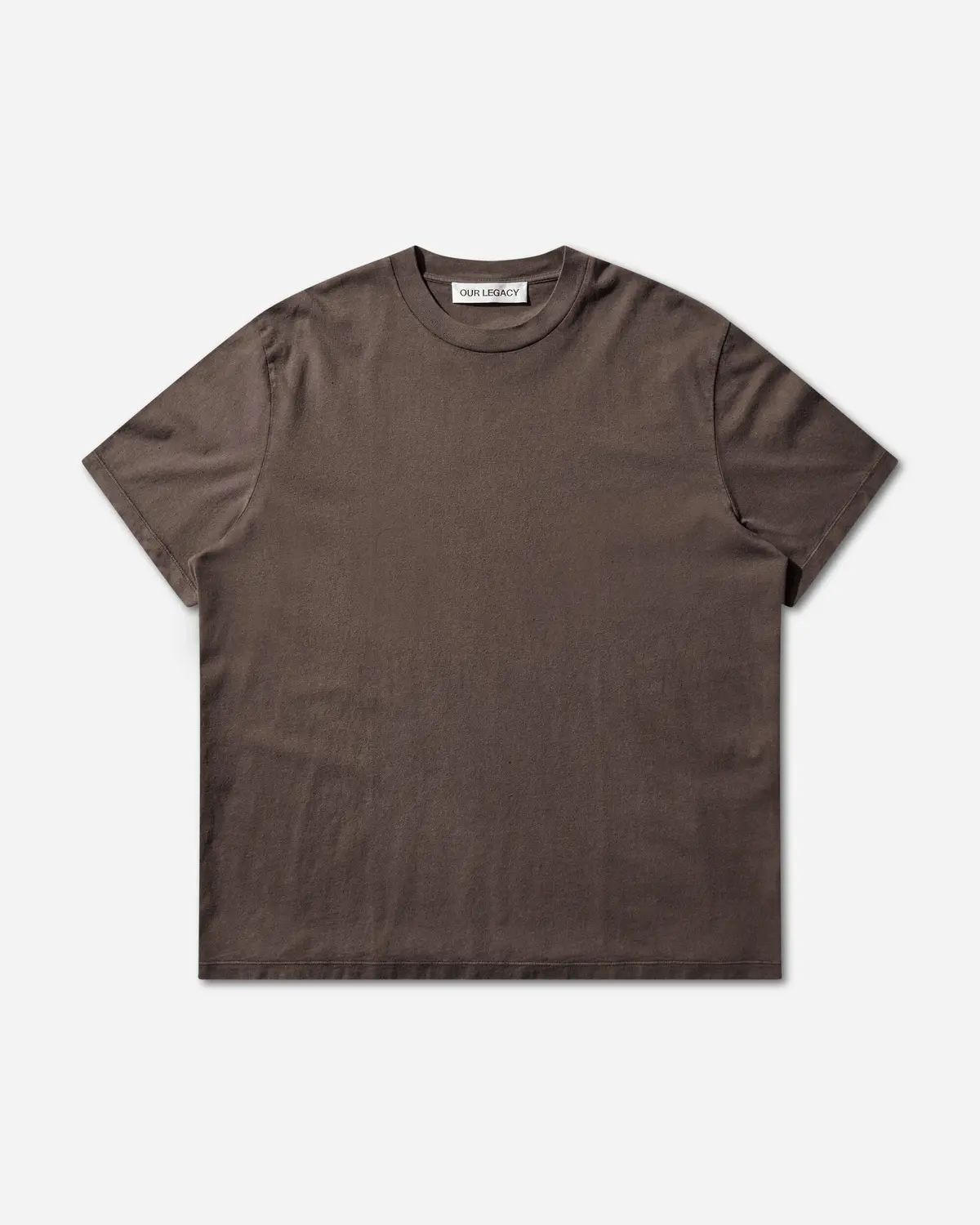 Men's Box T-Shirt Worn Brown 1
