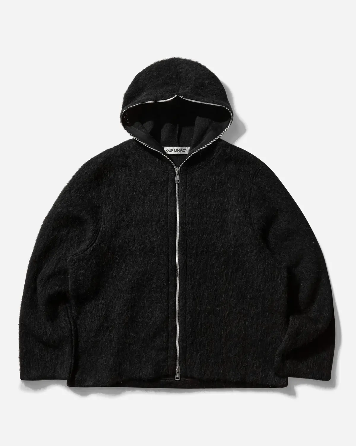 Men's Full Zip Hoodie Black 1