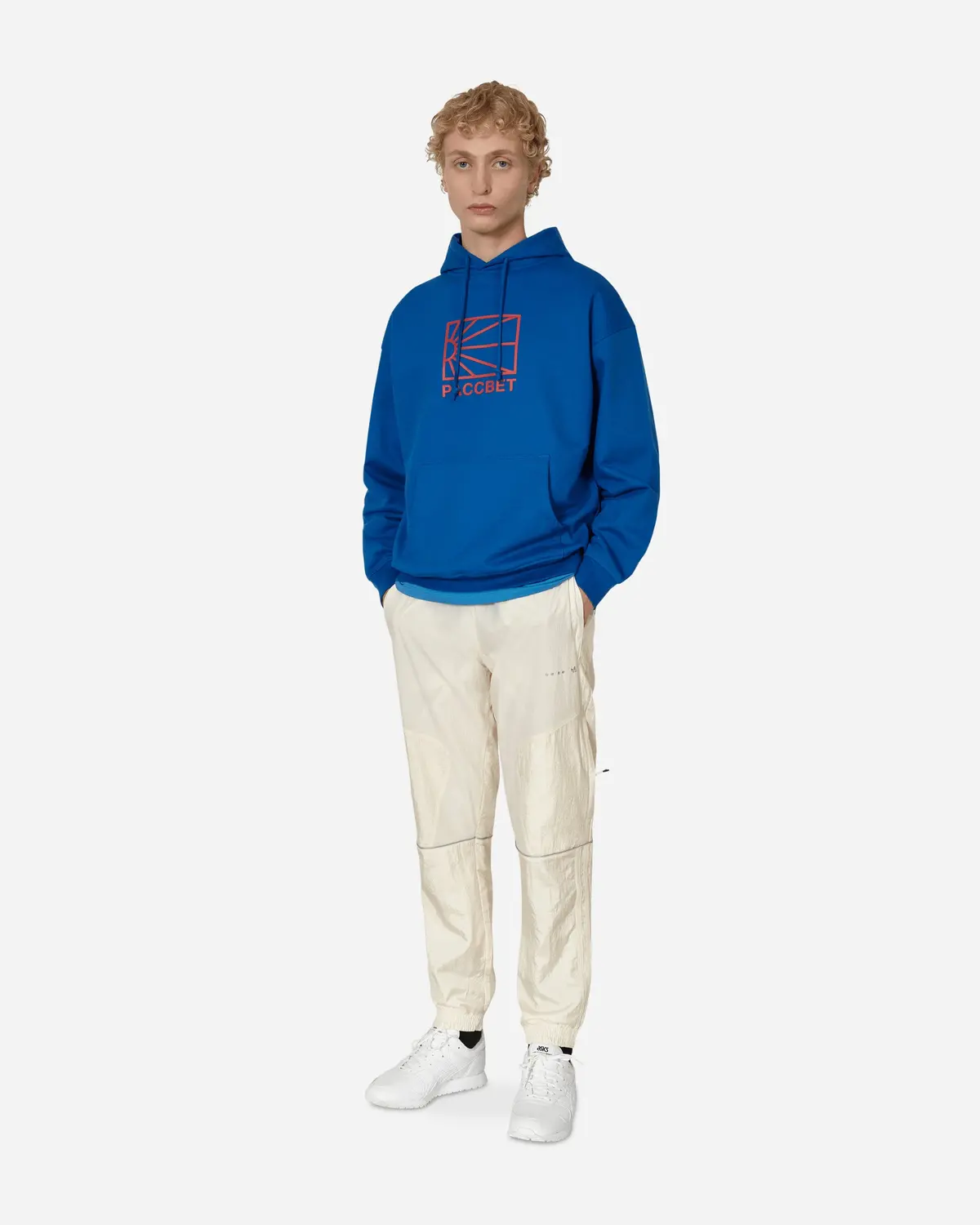Big Logo Hooded Sweatshirt Blue 4