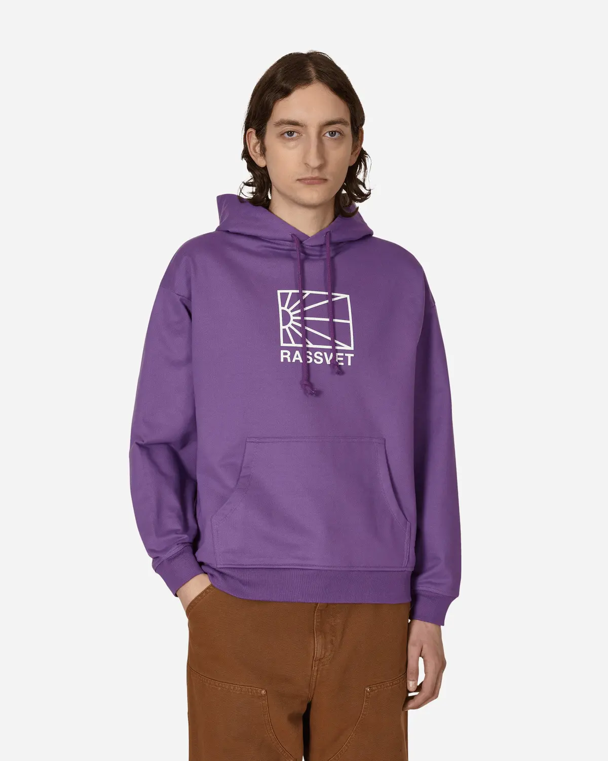 Logo Hooded Sweatshirt Purple 1