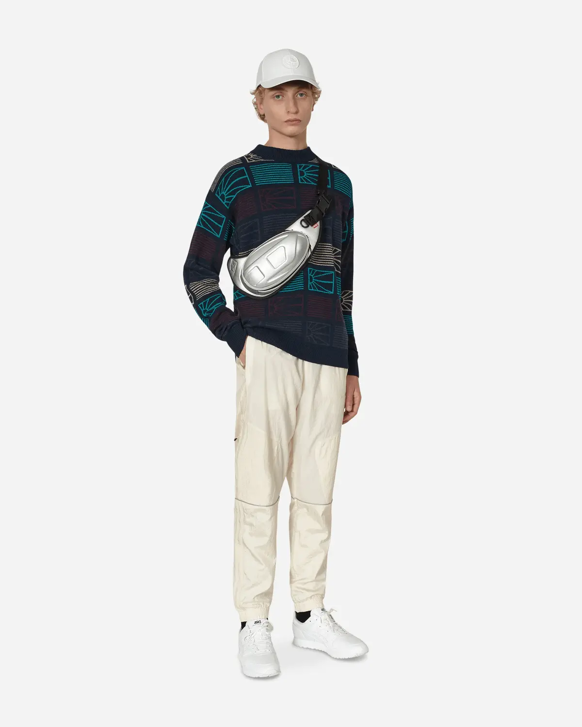Logo Crewneck Sweater Blue 4