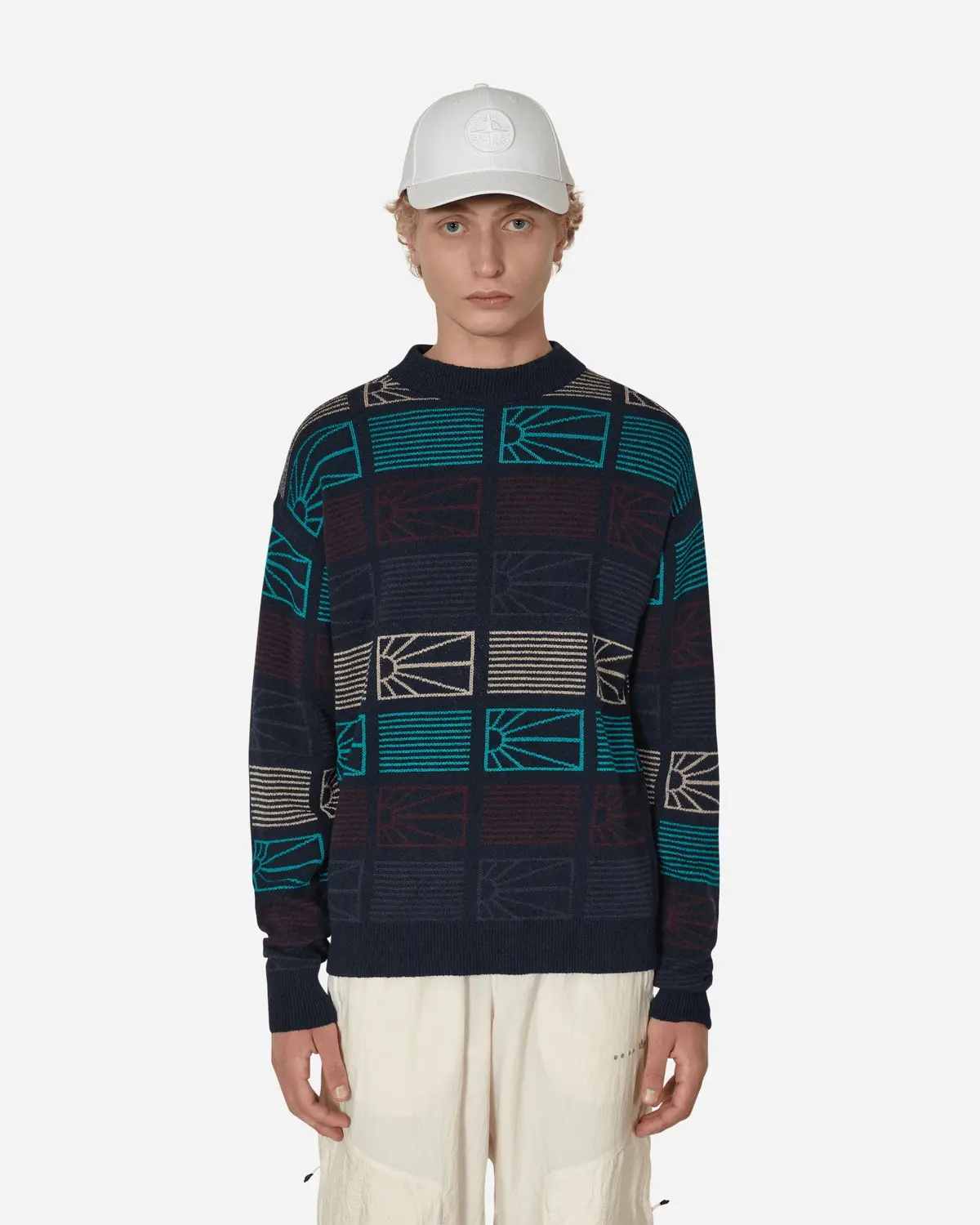 Logo Crewneck Sweater Blue 1
