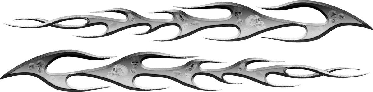 Torch Skulls Flames Vinyl Decals Cars & Trucks 3