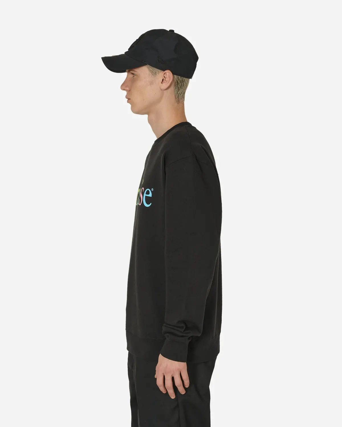 Colors Logo Crewneck Sweatshirt Black 2