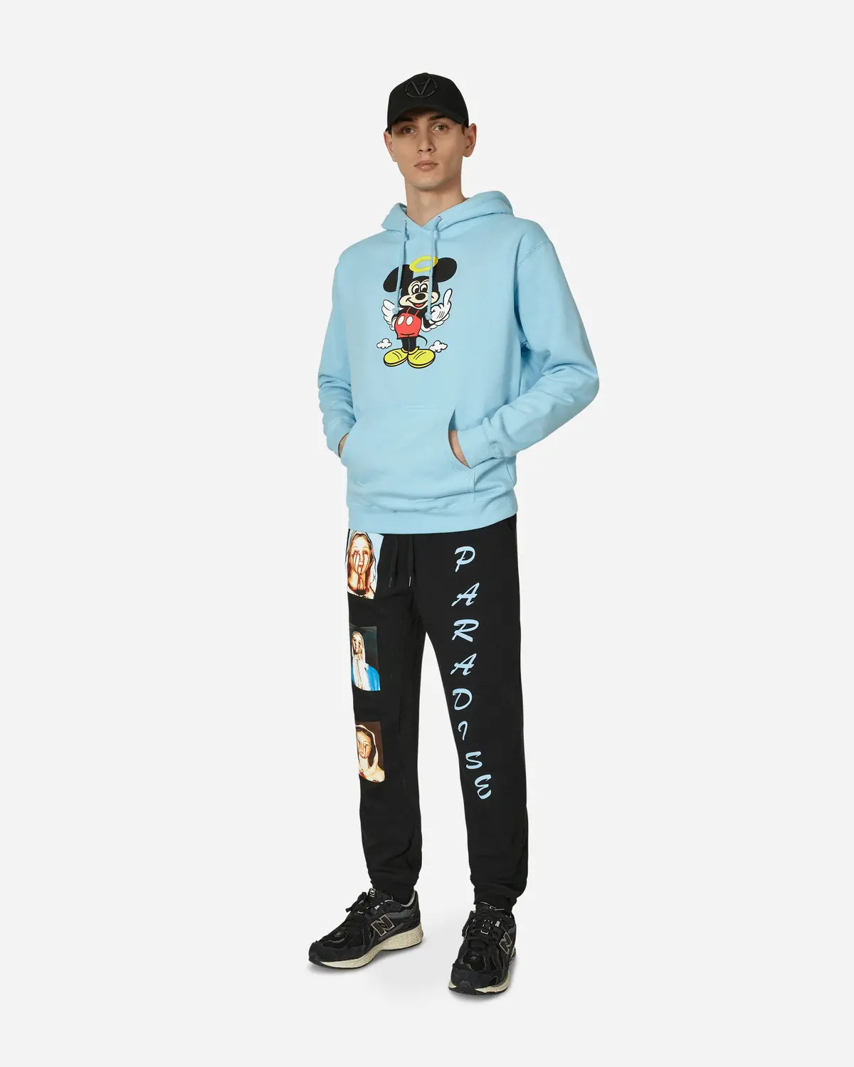 Fuck You Hooded Sweatshirt Blue 4