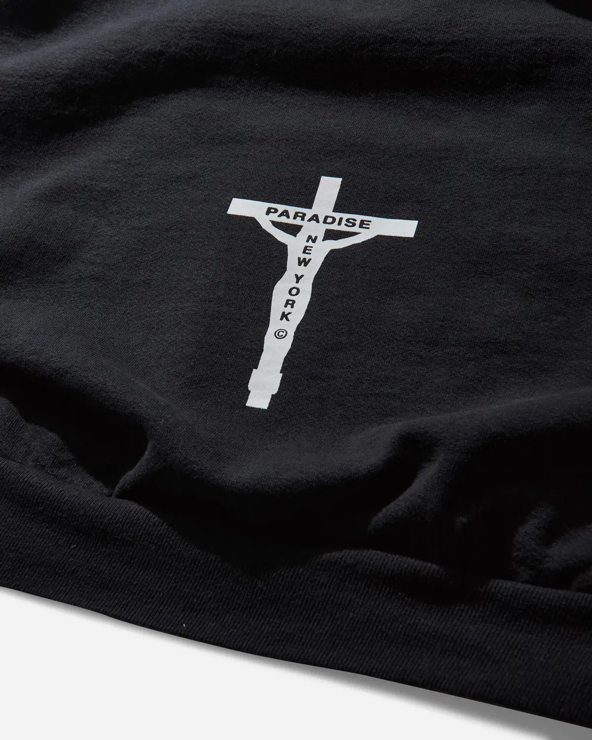 Men's Smiley Jesus Hoodie Black 4