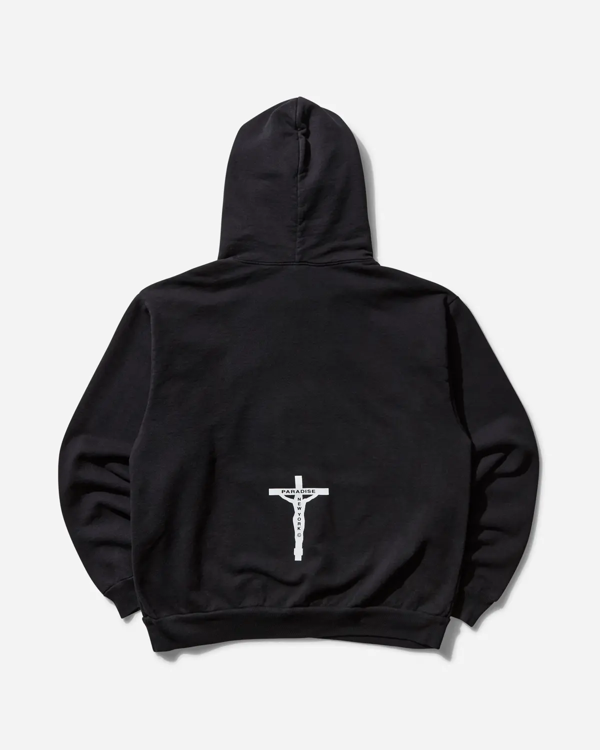Men's Smiley Jesus Hoodie Black 2