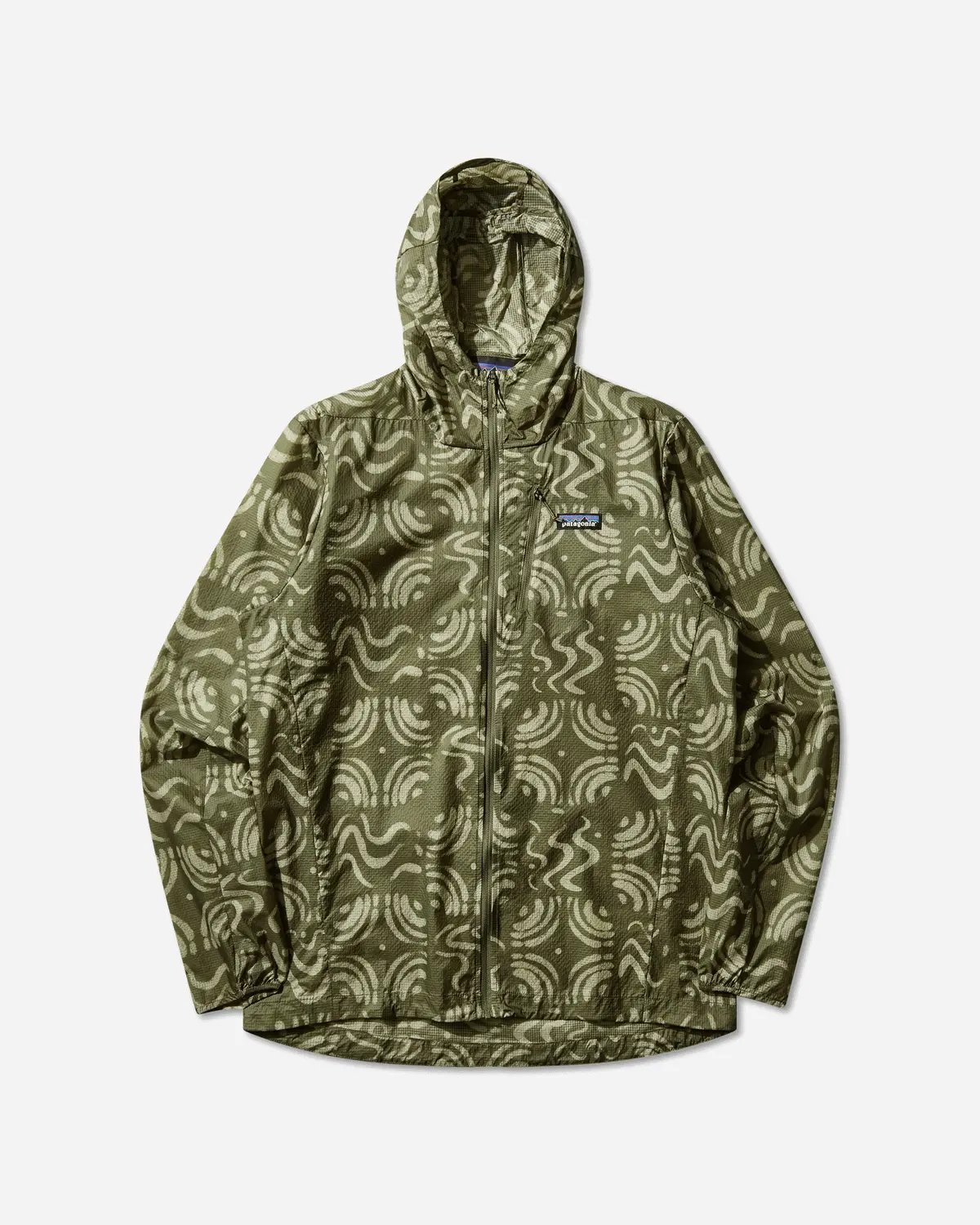 Men's Houdini Jacket Sand Waves / Caper Green 1