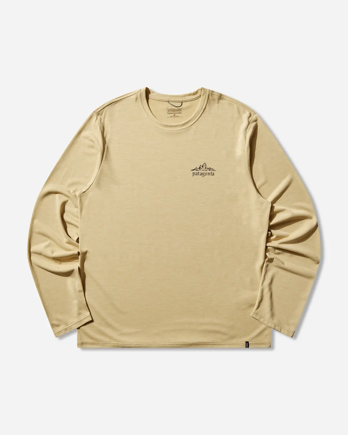 Men's Capilene Cool Daily Longsleeve Shirt Cloud Crag Limestone Yellow 1