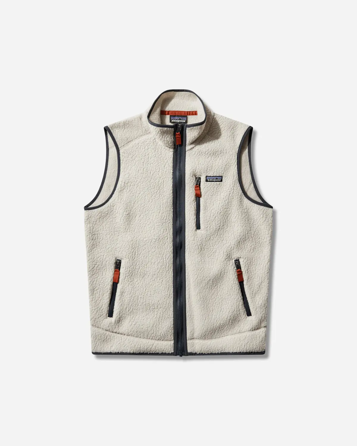 Men's Retro Pile Vest Pelican / Smolder Blue 1