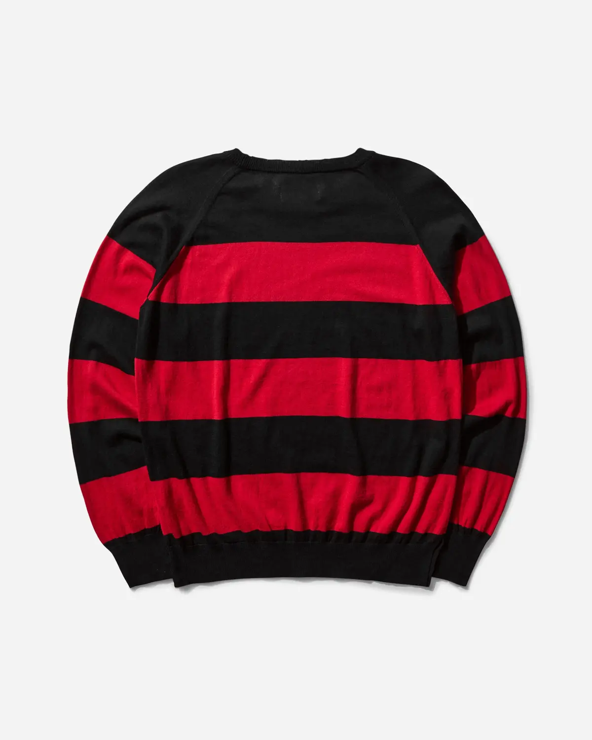 Damaged Stripe Jumper Black / Red 2