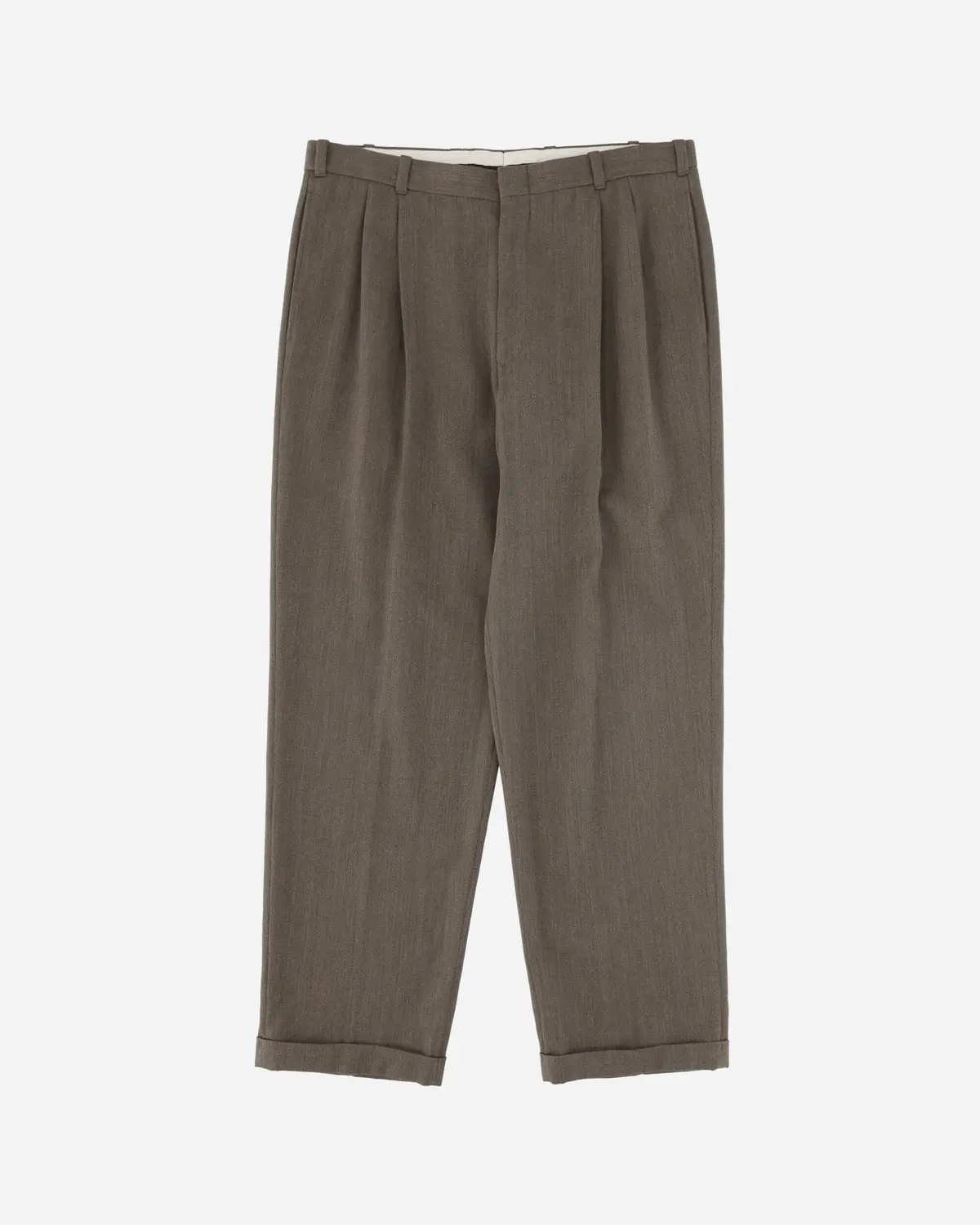 Men's Wool Trousers Brown 1