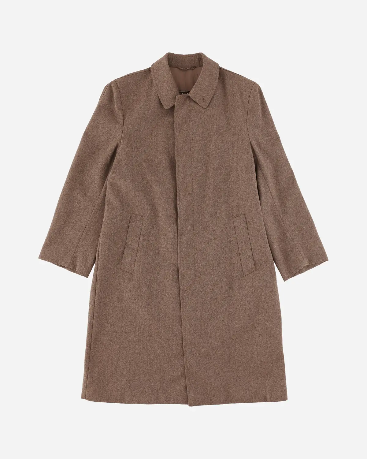 Men's Single Line Coat Beige 1