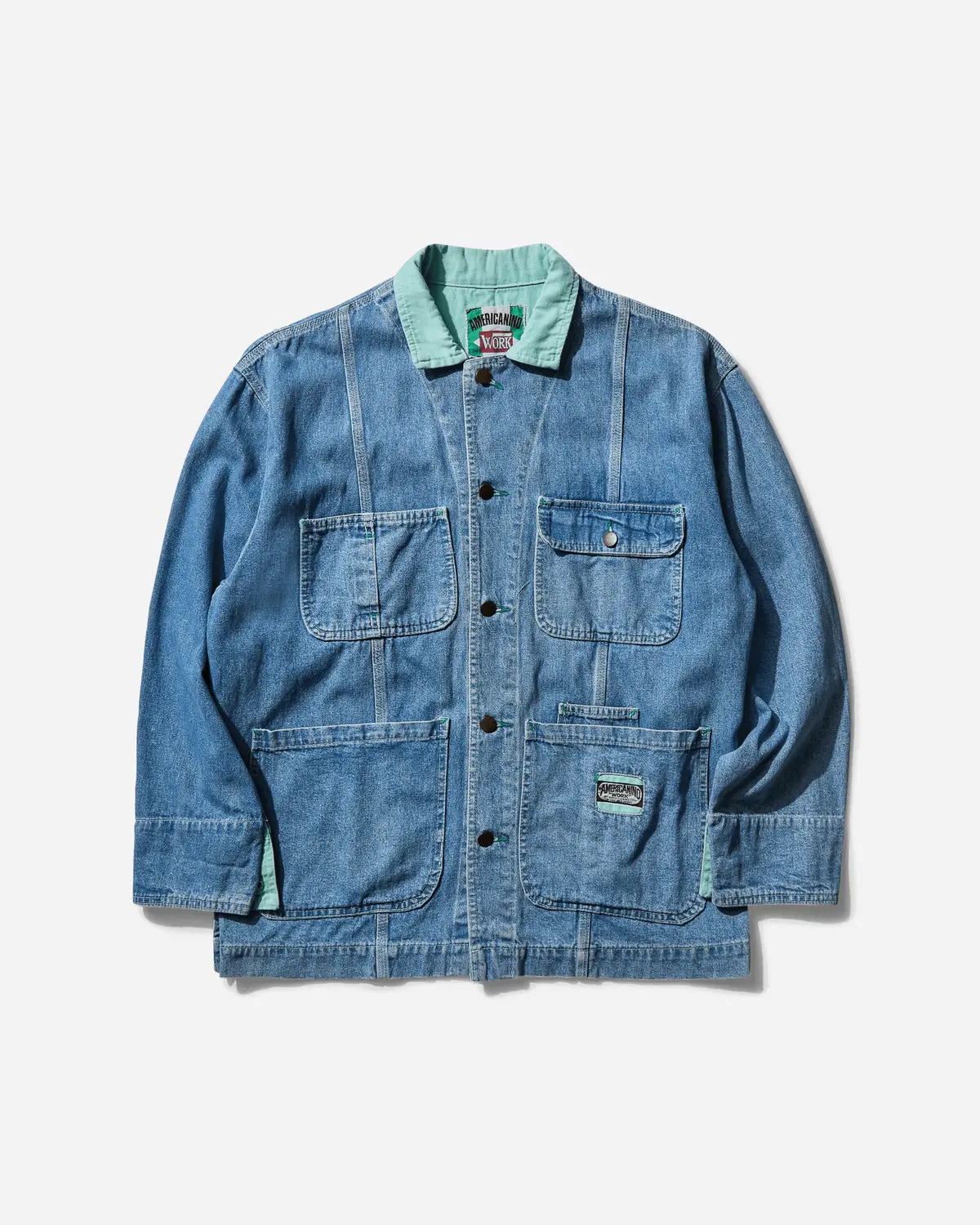 Men's Denim Work Jacket Blue 1