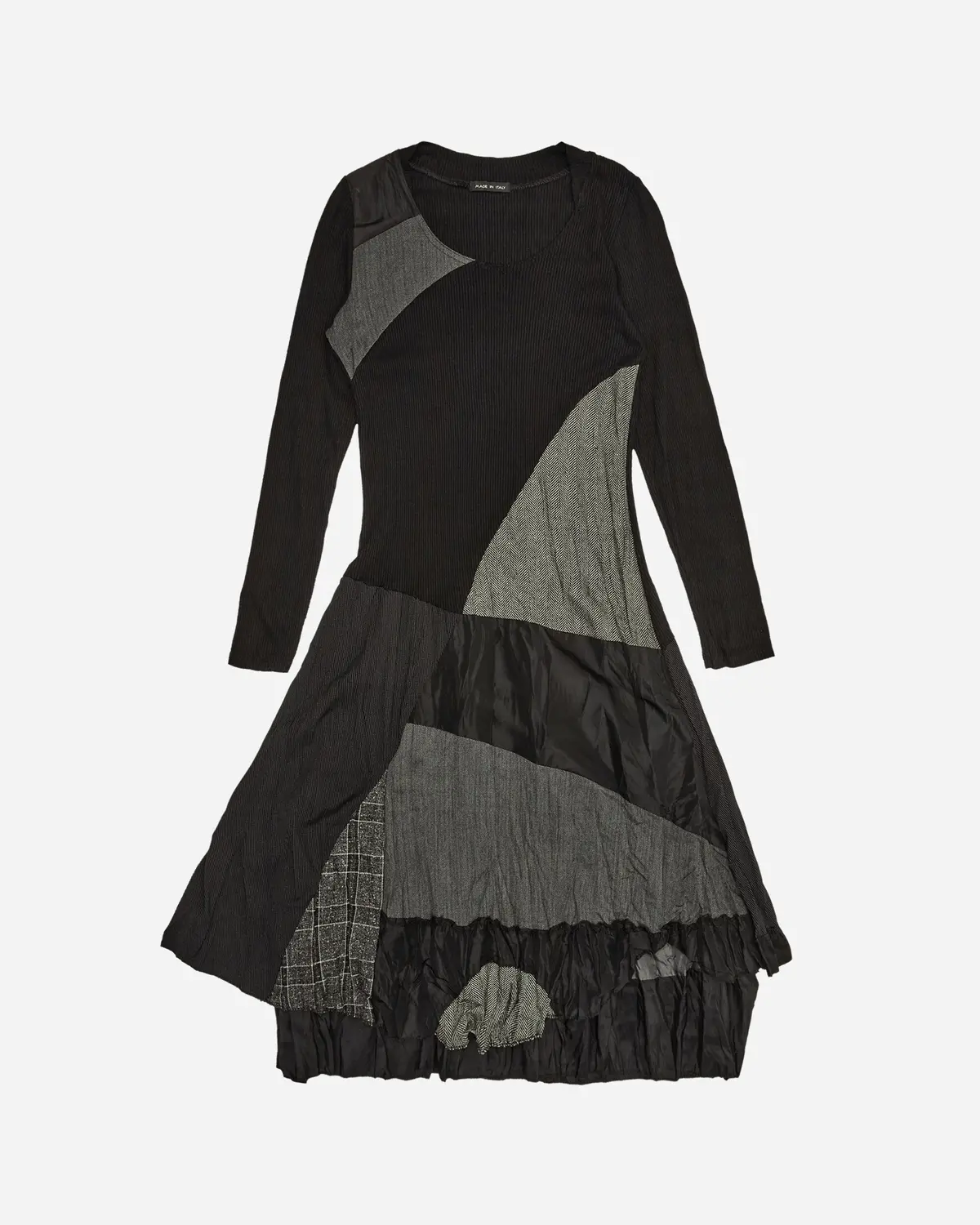 Women's Patches Dress Black 1