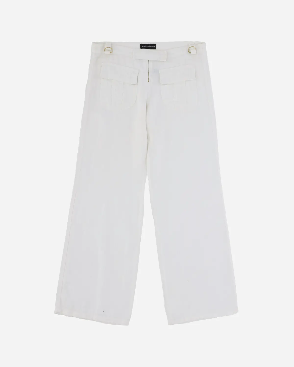 Women's Flared Trousers White 1