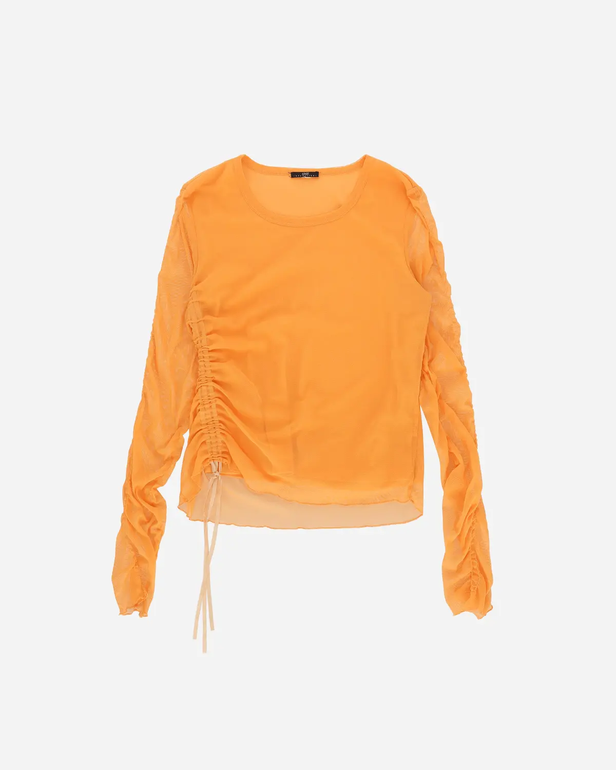 Women's Mesh Longsleeve Top Orange 1