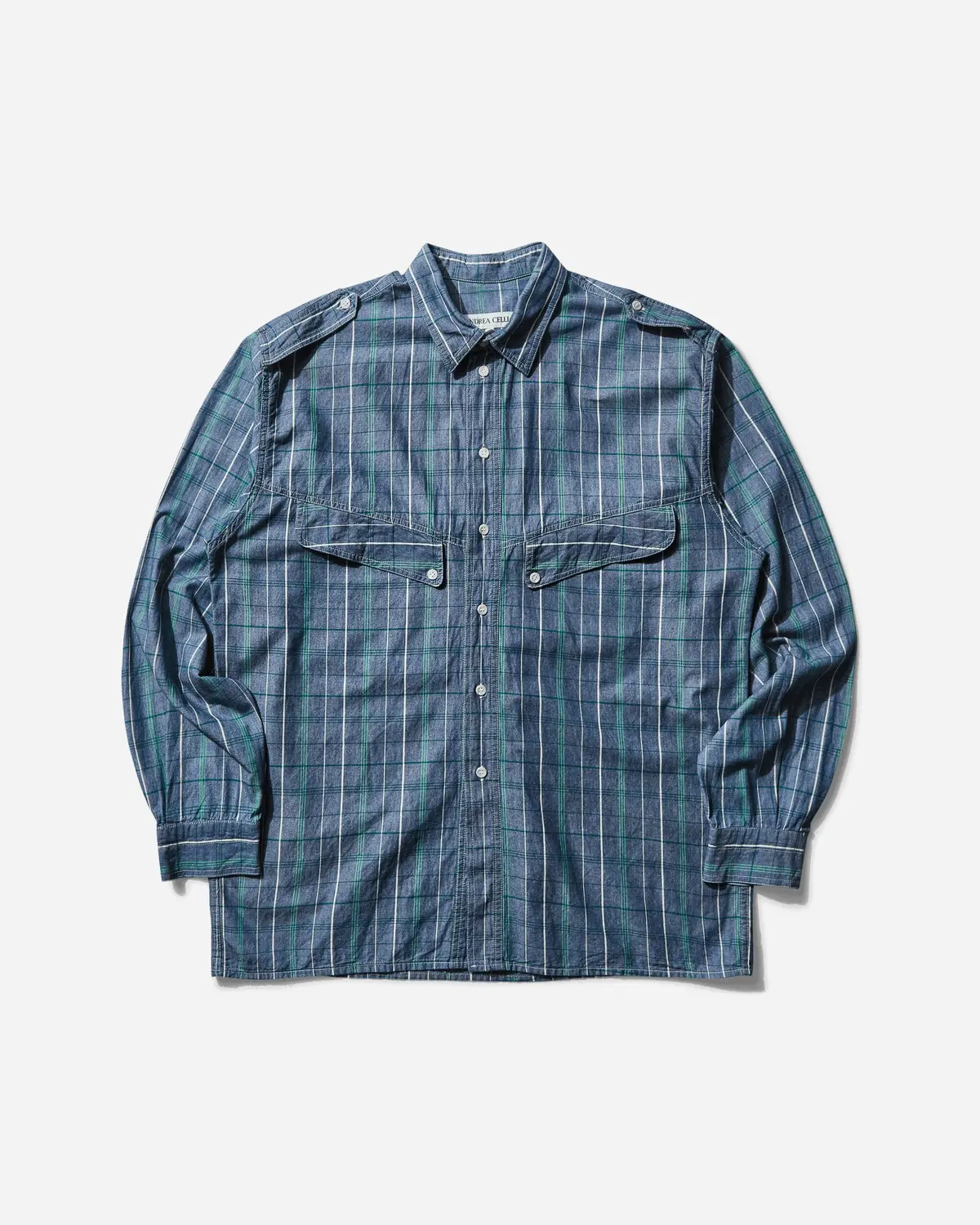 Men's Checked Shirt Blue 1