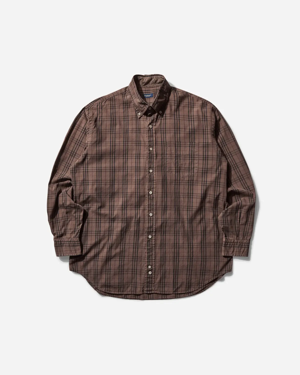 Men's Checked Shirt Brown 1