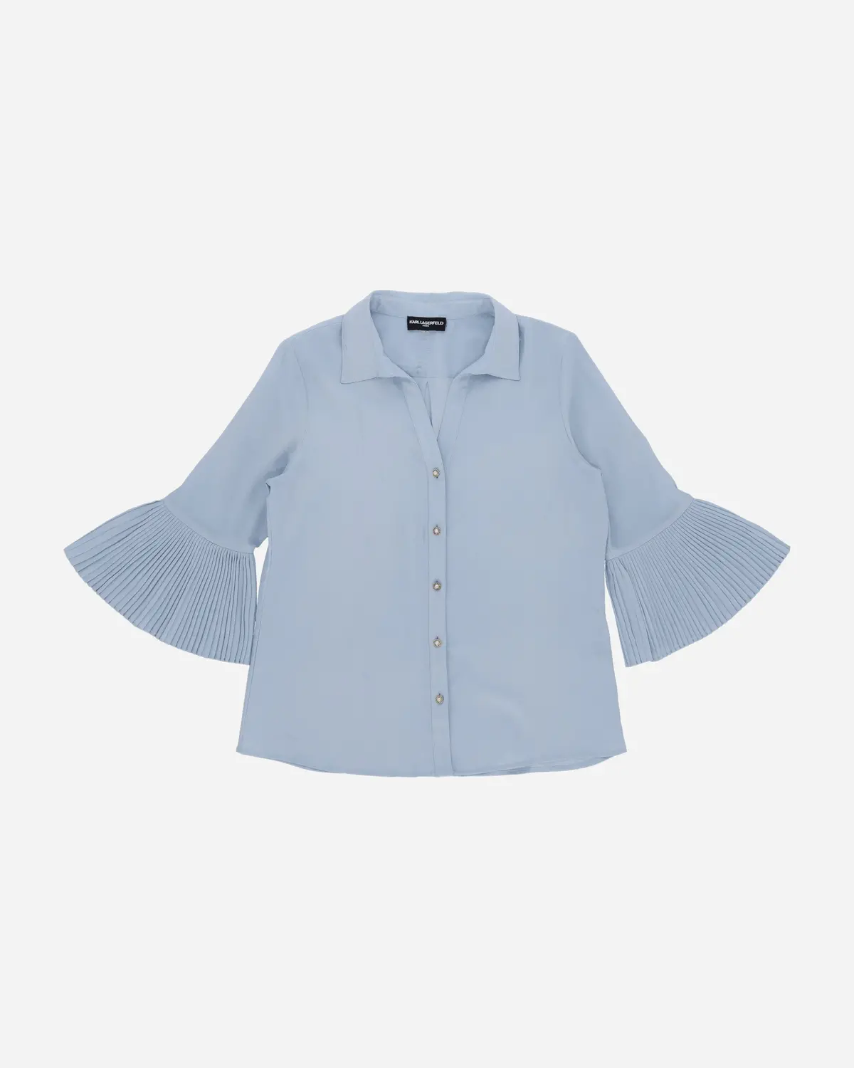 Women's Pleated Arms Shirt Grey 1