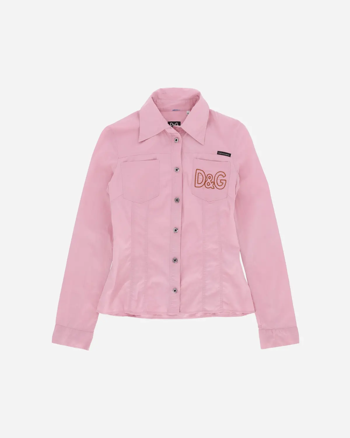 Women's Embroidered Logo Longsleeve Shirt Pink 1