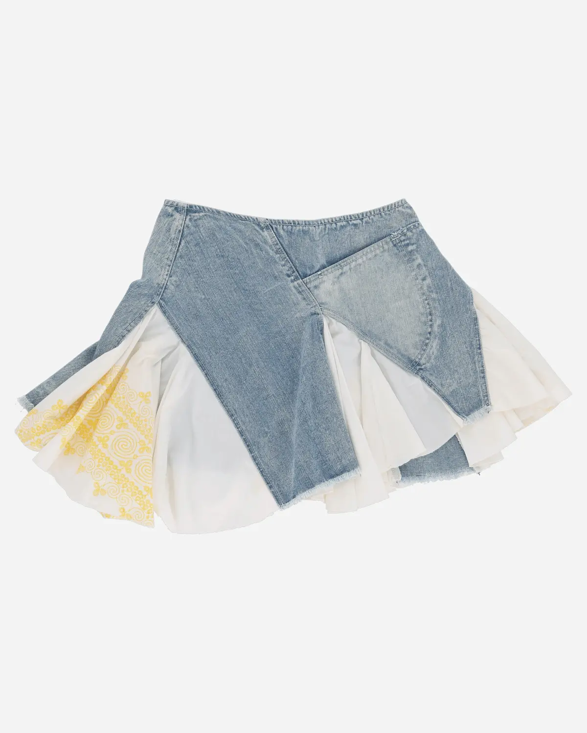 Women's Denim Zipper Skirt Blue 2