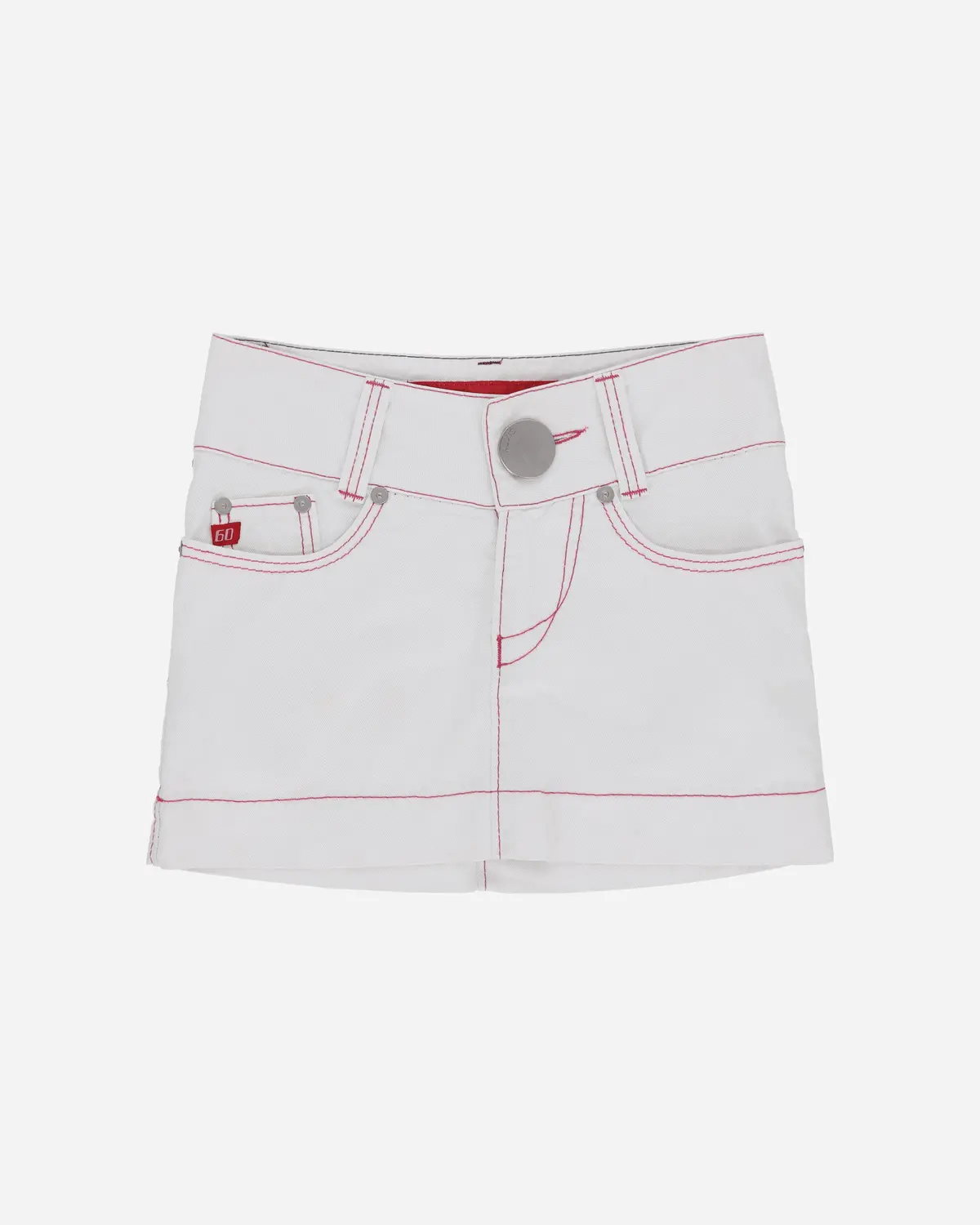 Women's Mini Skirt White 1