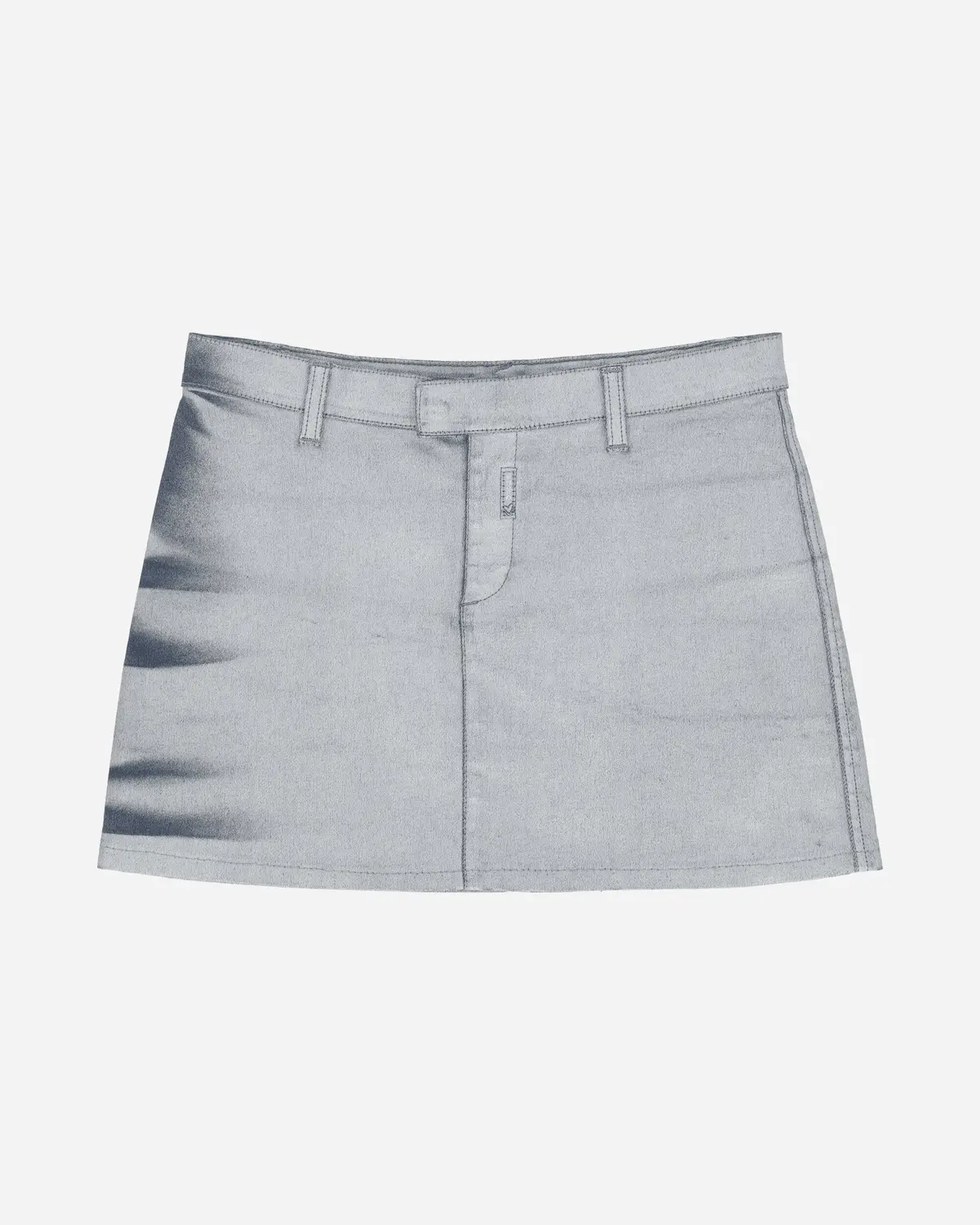 Women's Mini Skirt Silver 1