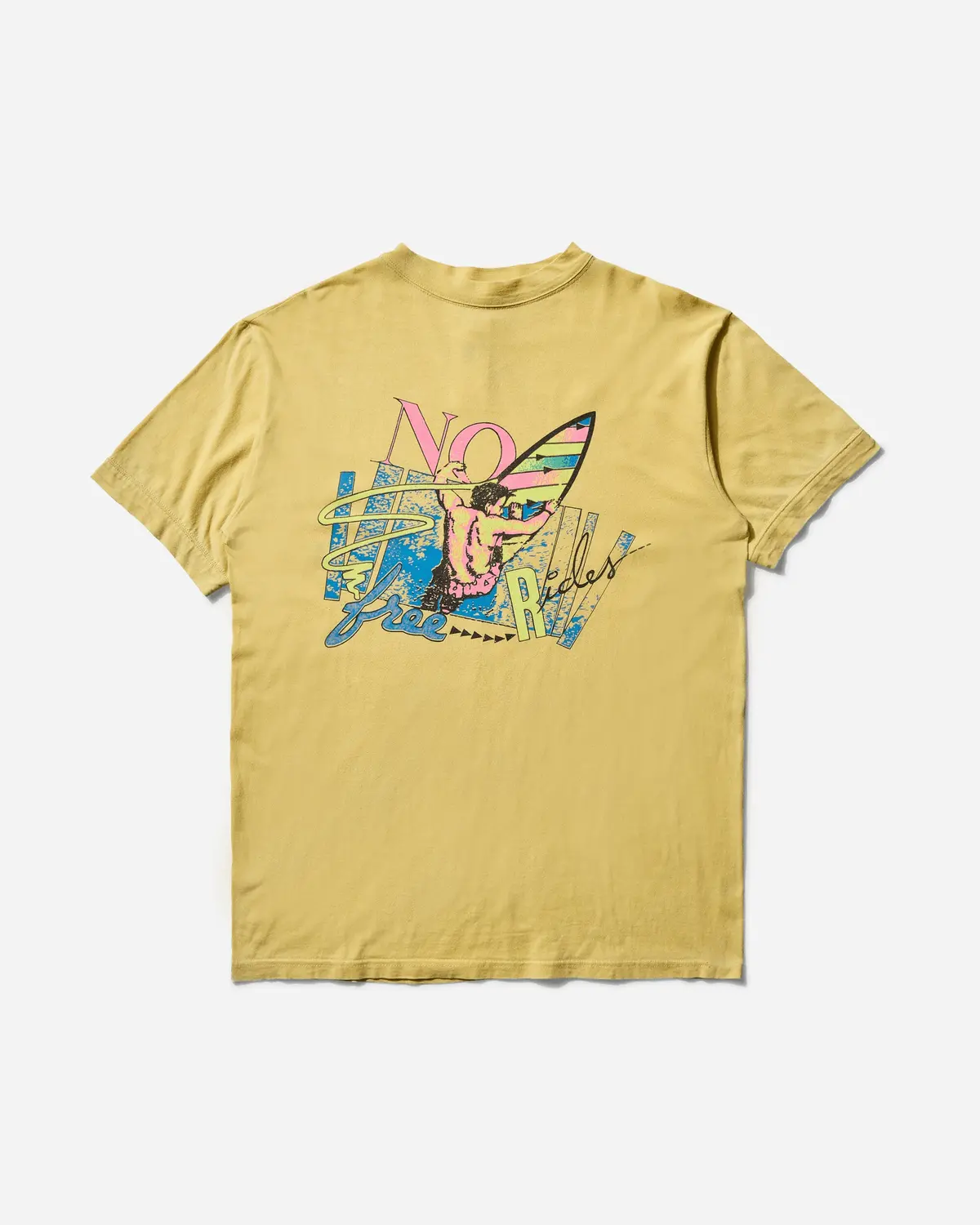 Men's No Free Rides T-Shirt Yellow 1
