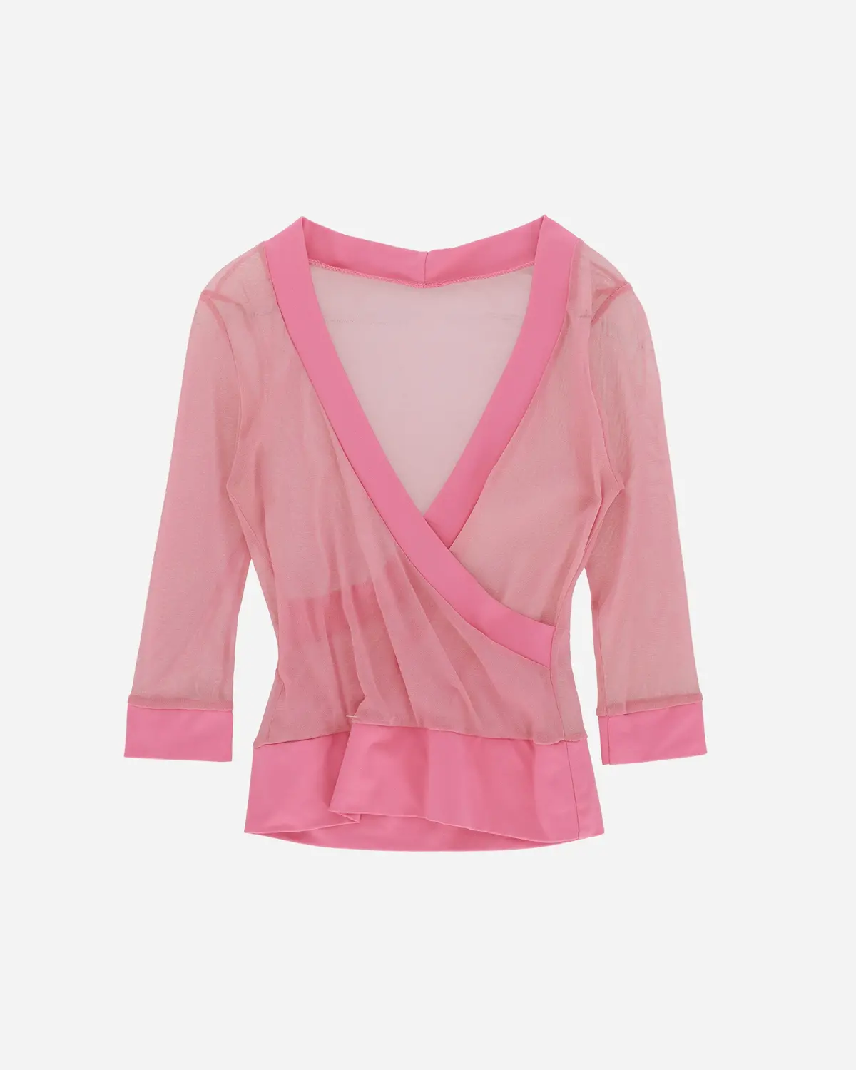 Women's Mesh Top Pink 1