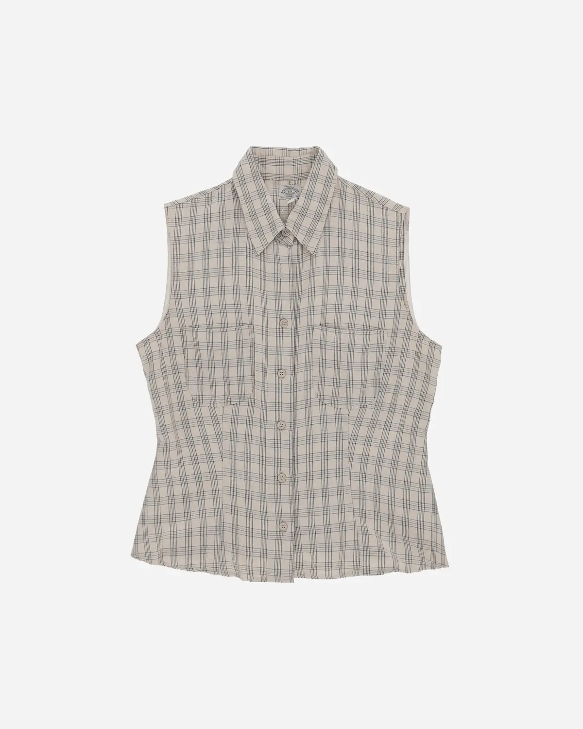 Women's Sleeveless Shirt Beige 1