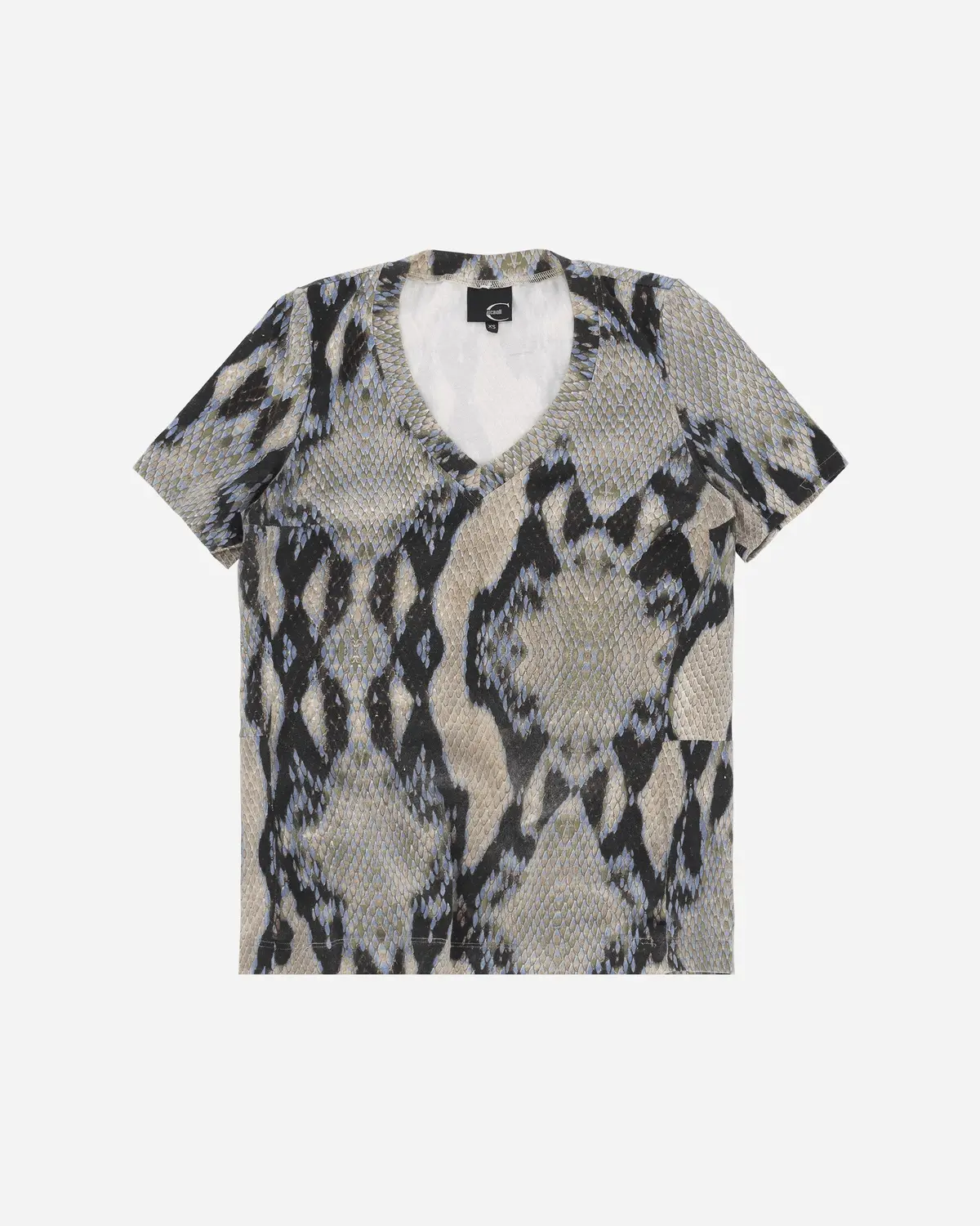Women's Snake Print Top Grey 1
