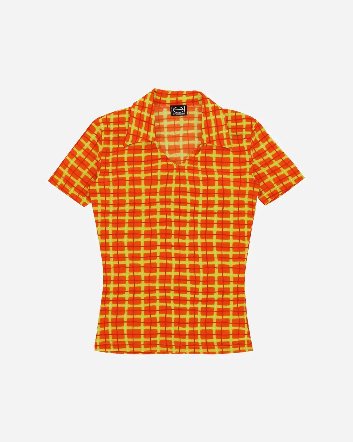 Women's Y2k Top Orange 1