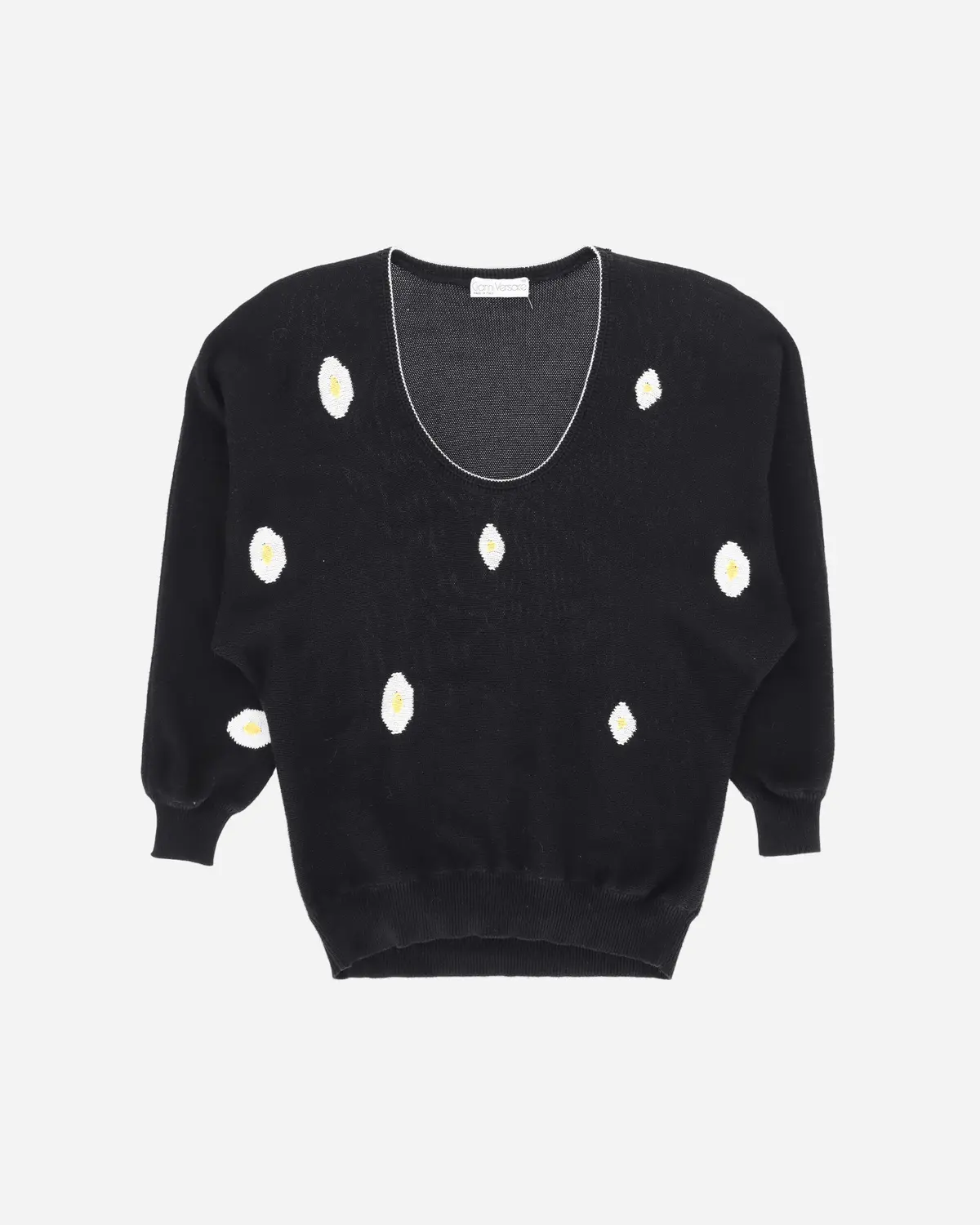 Women's Scoop Neck Sweater Black 1