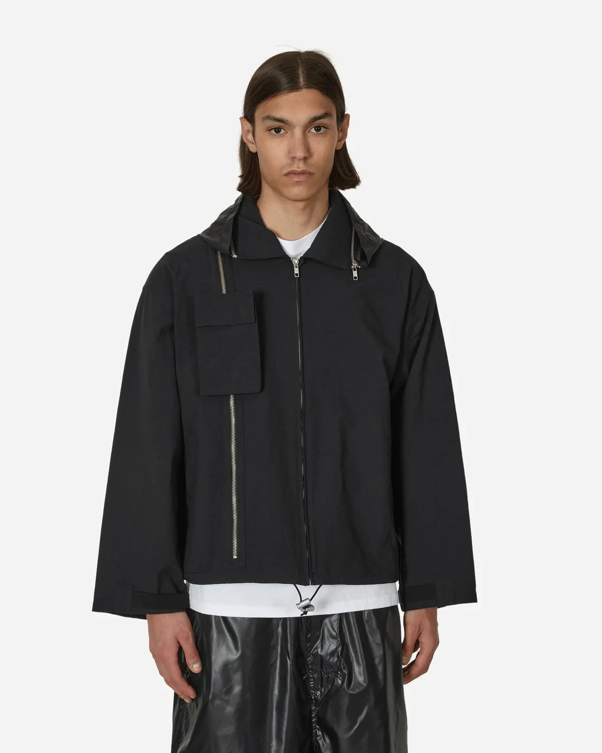 Hood Cut Moving Jacket Black 1