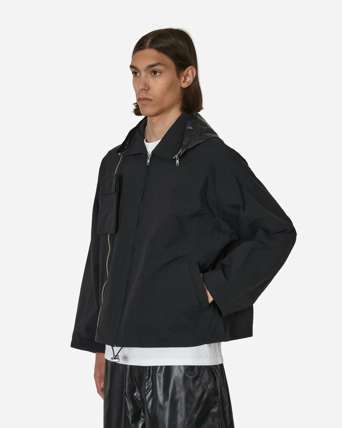 Hood Cut Moving Jacket Black 2