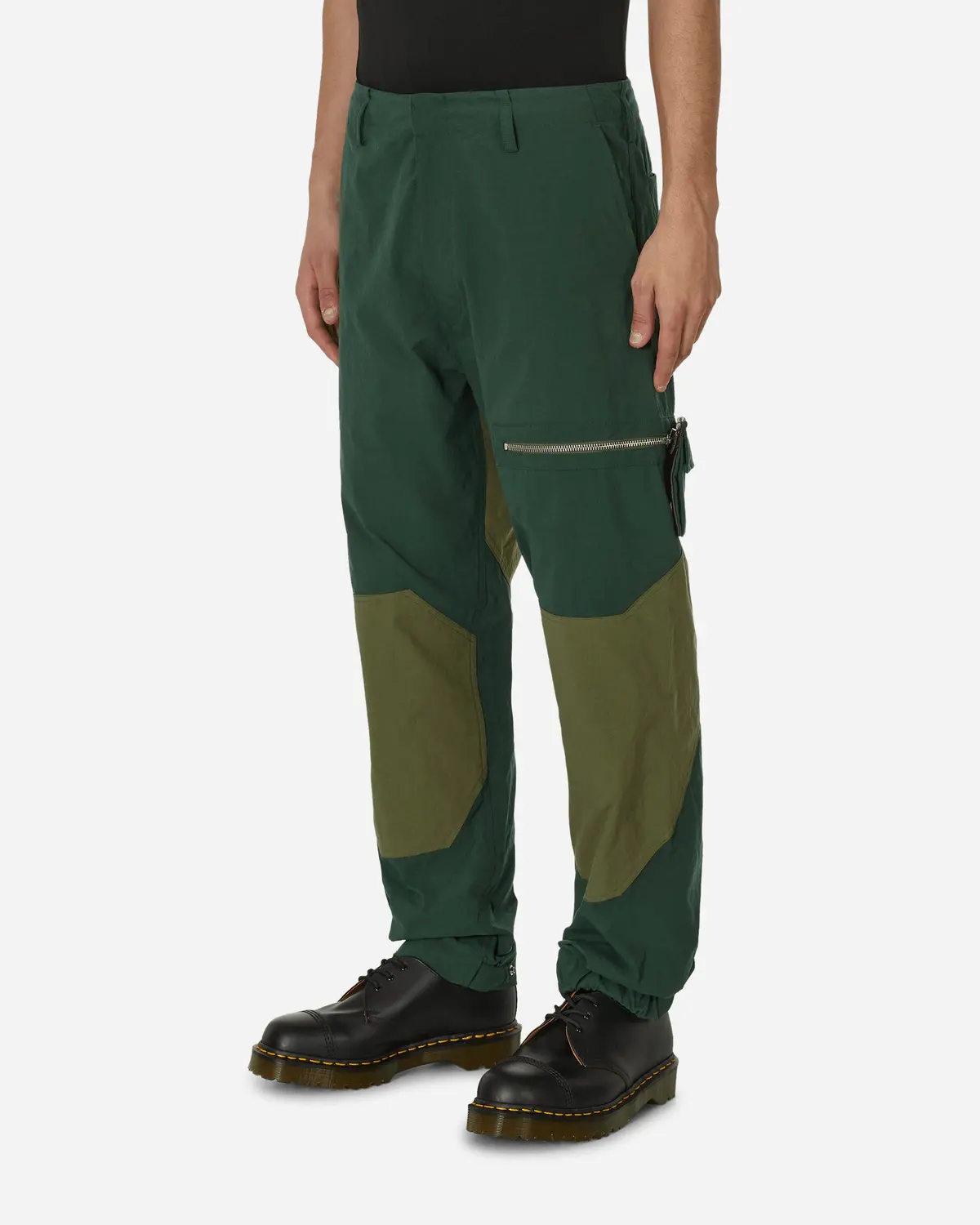 Moving Diagonal Pants Green / Olive 2