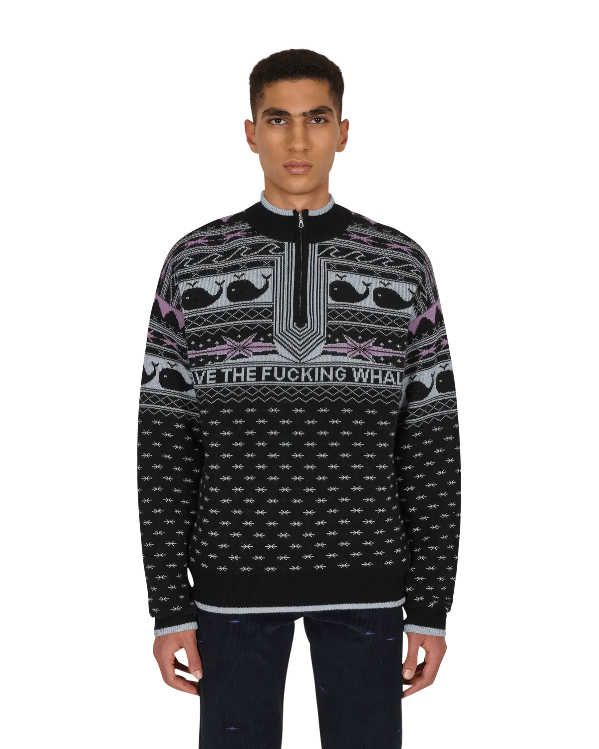 Save The Whales Sweater Black 1