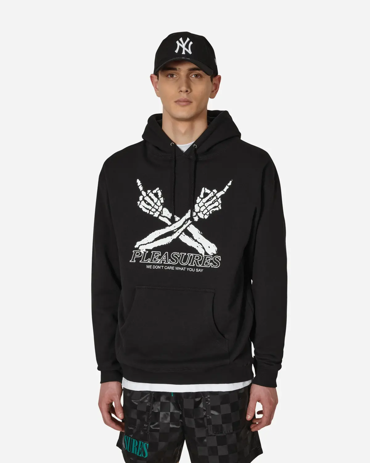 Don't Care Hooded Sweatshirt Black 1