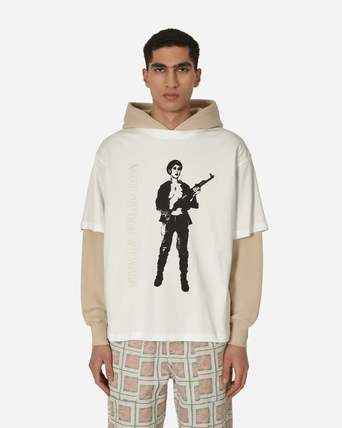 Viva Hooded Sweatshirt Beige 1