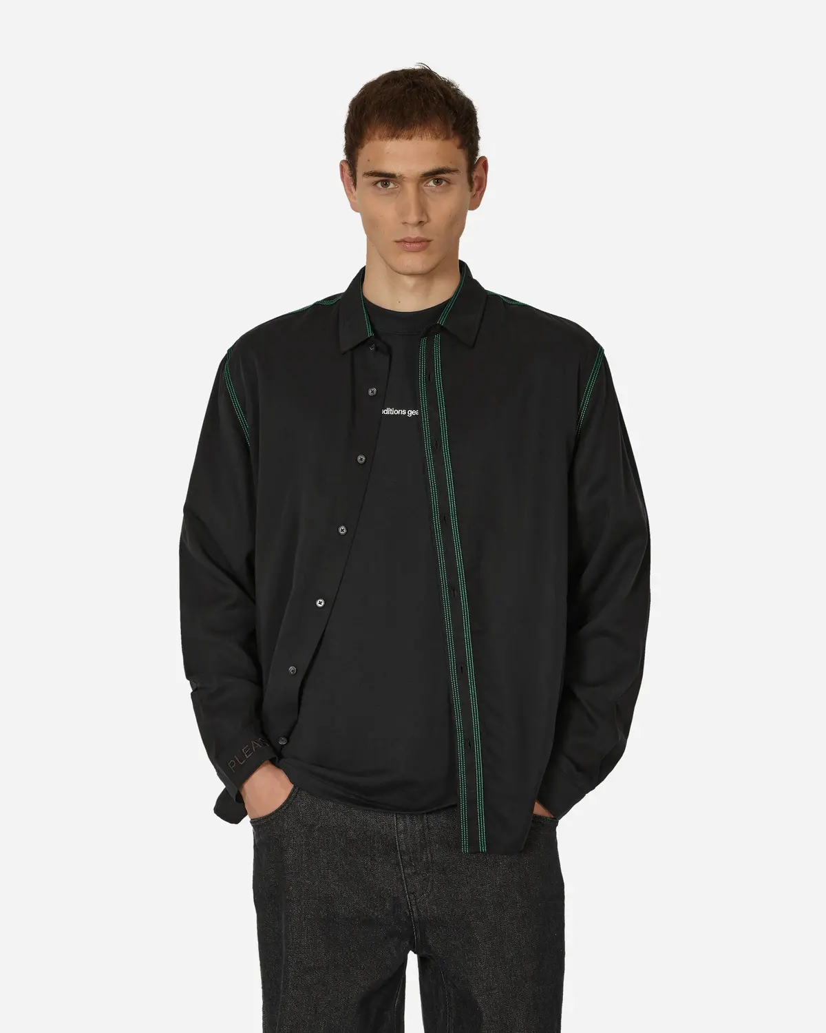 Life Button Down Shirt Black 1