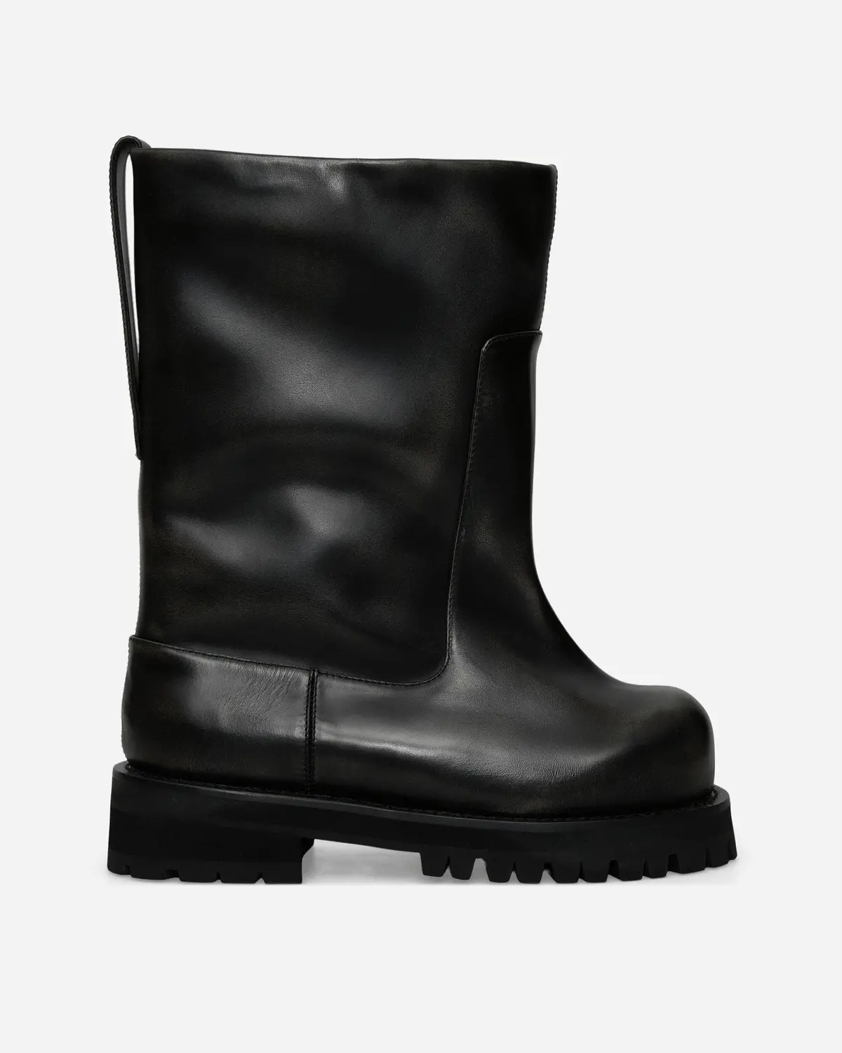 Distressed Shaft Boots Black 1