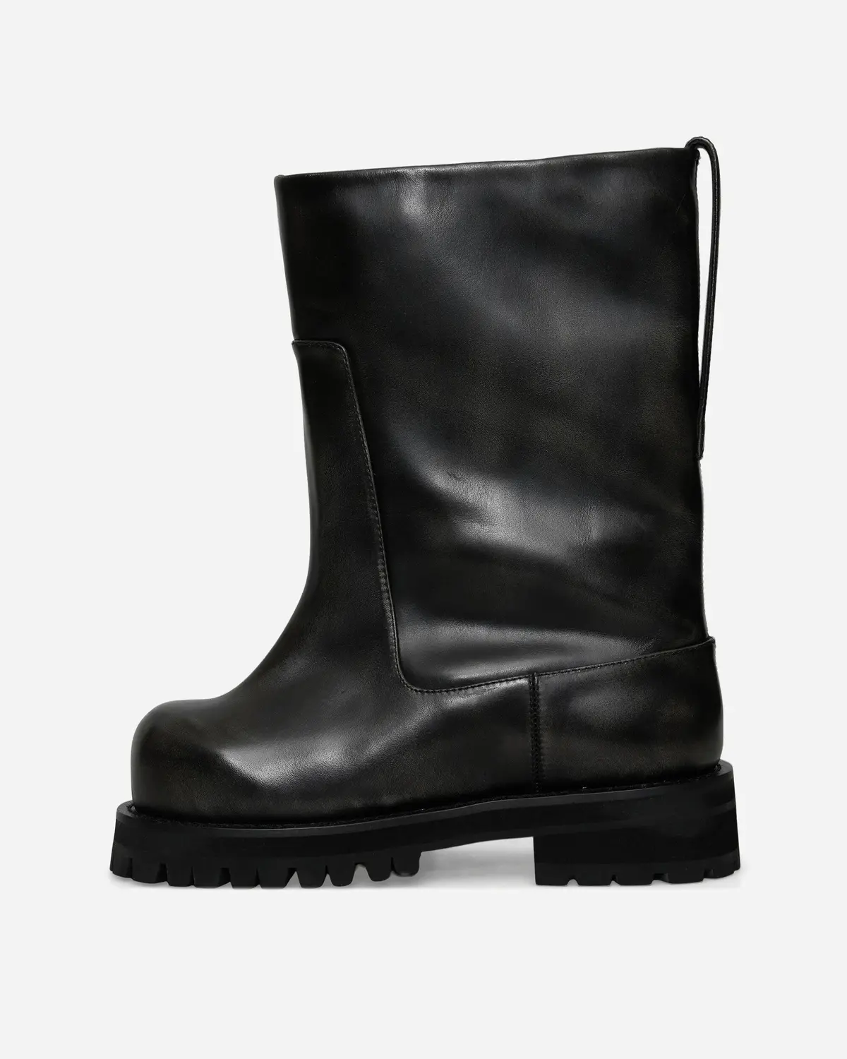 Distressed Shaft Boots Black 3