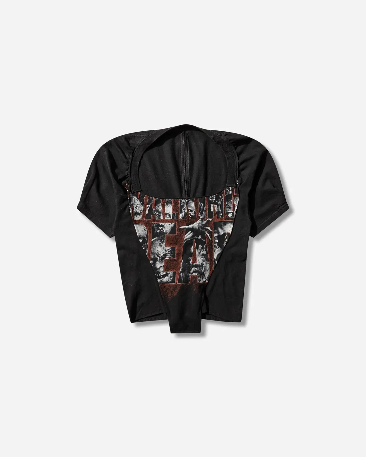 Women's Dirndl Cut Up Tee Black 1