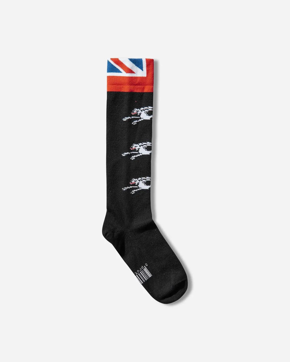 Thigh High Graphic Socks Black 1