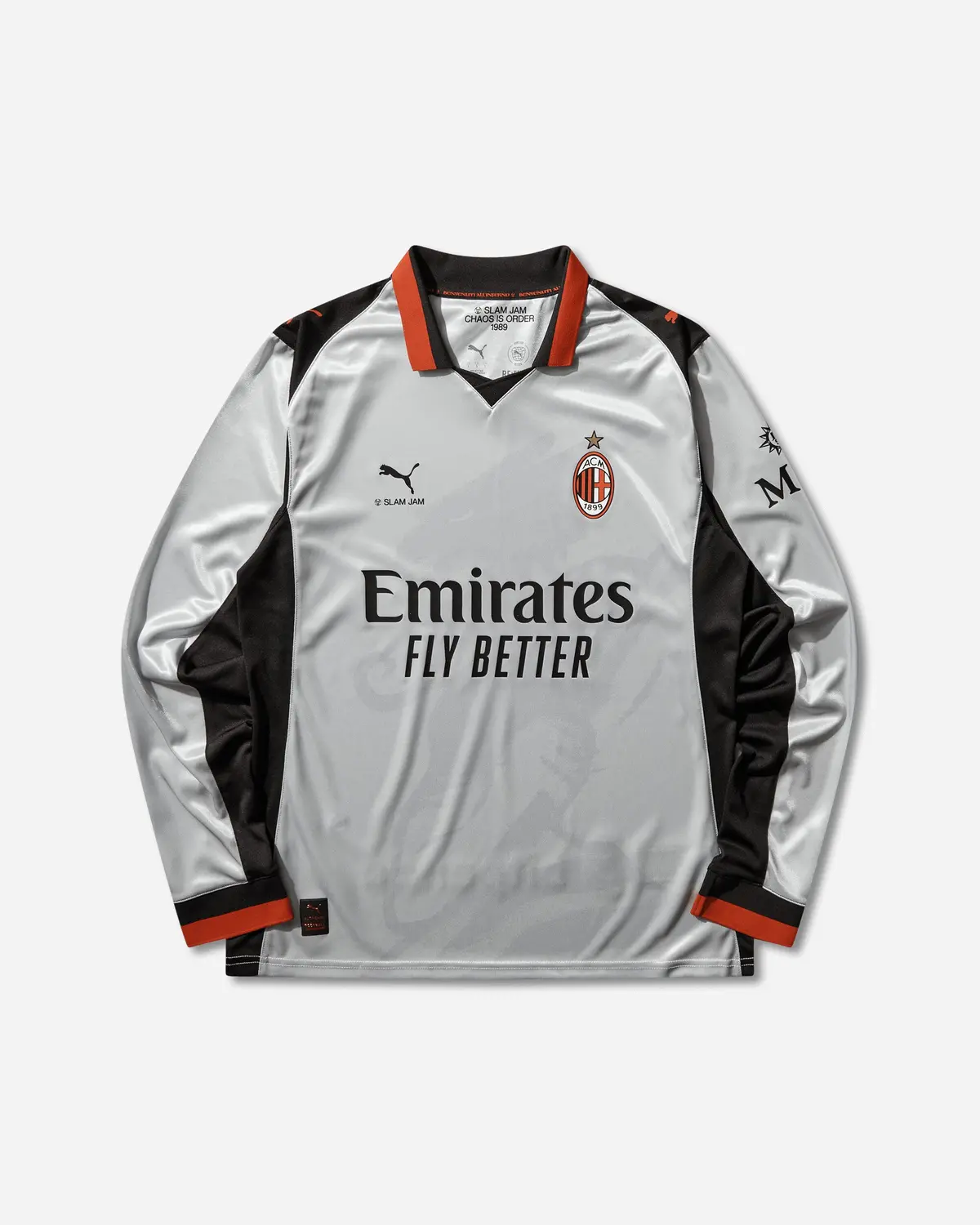 Ac Milan X Slam Jam Longsleeve Jersey Grey 1