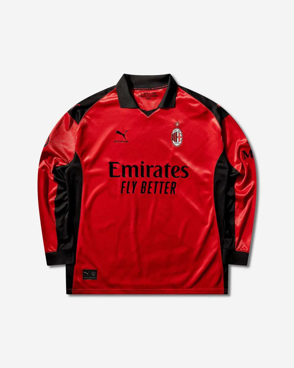 Ac Milan X Slam Jam Limited Edition Longsleeve Jersey Red 1